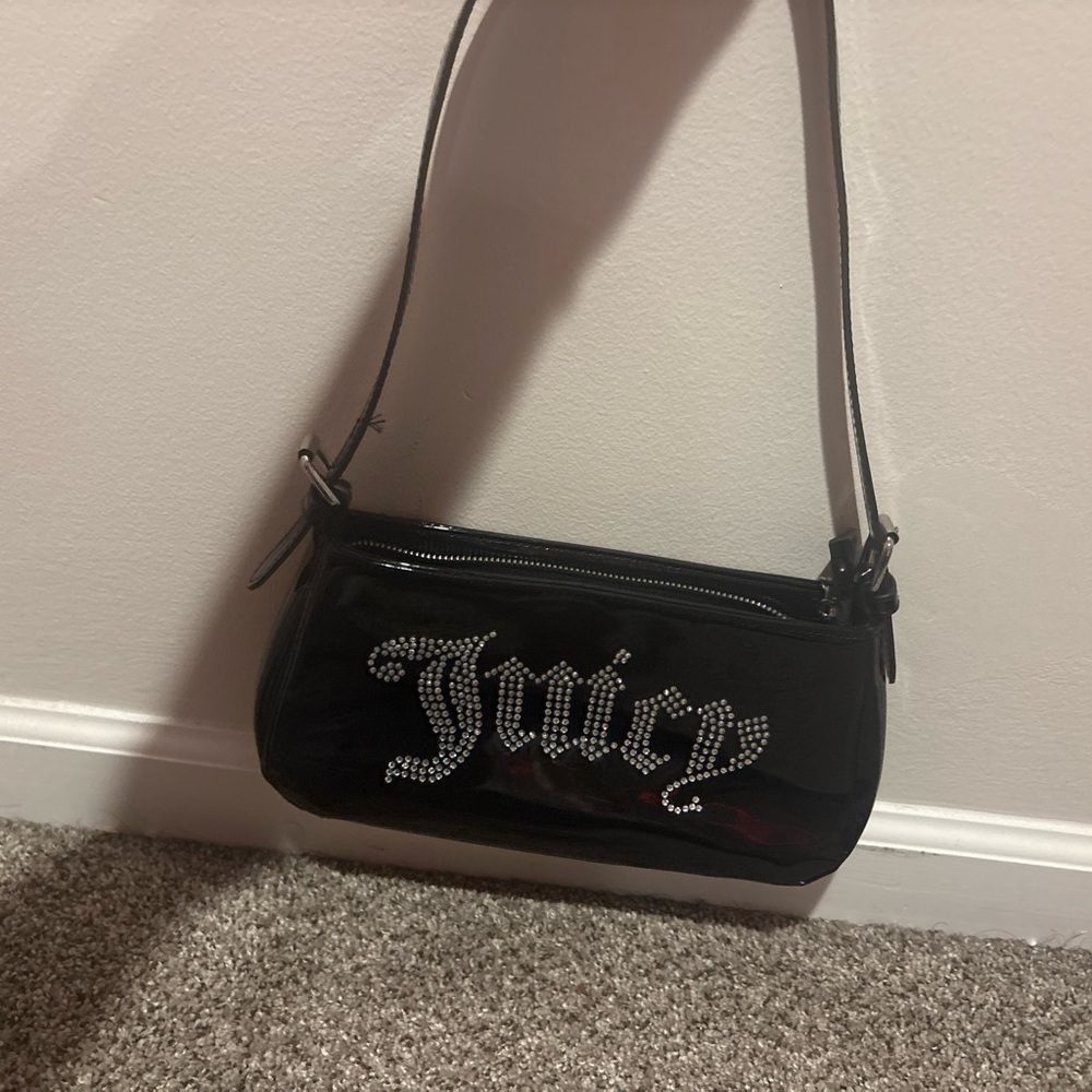 Juicy Couture Black Rhinestone Shoulder Bag